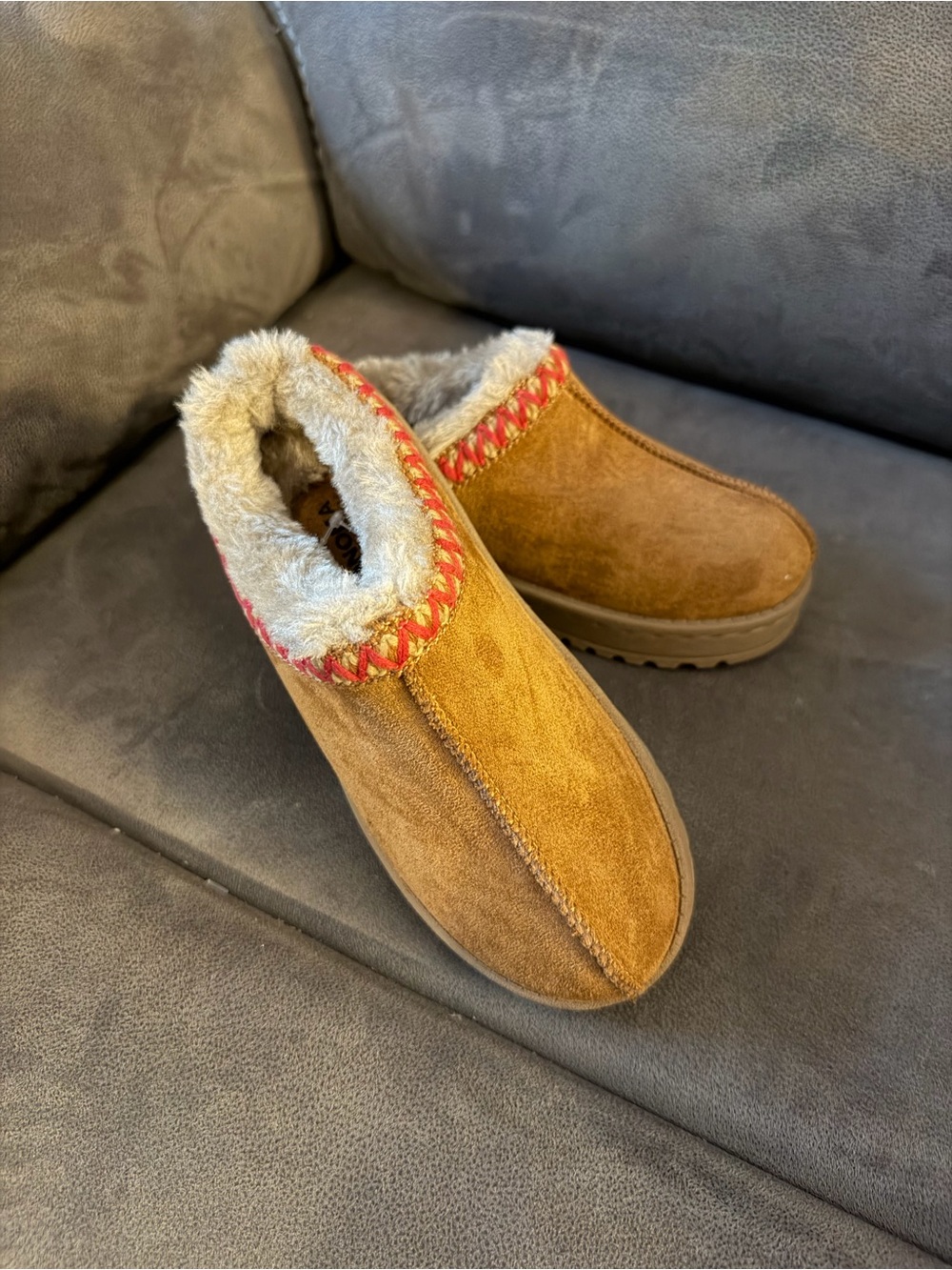 Sonoma Goods For Life® Pembroke Kids' Faux Fur Clogs Memory Foam Size 13